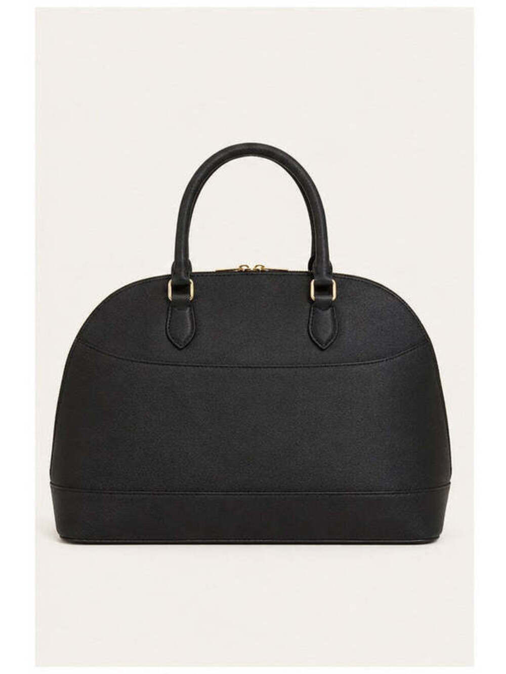 Anne Klein Black Rounded Large Handbag with Shoulder Strap